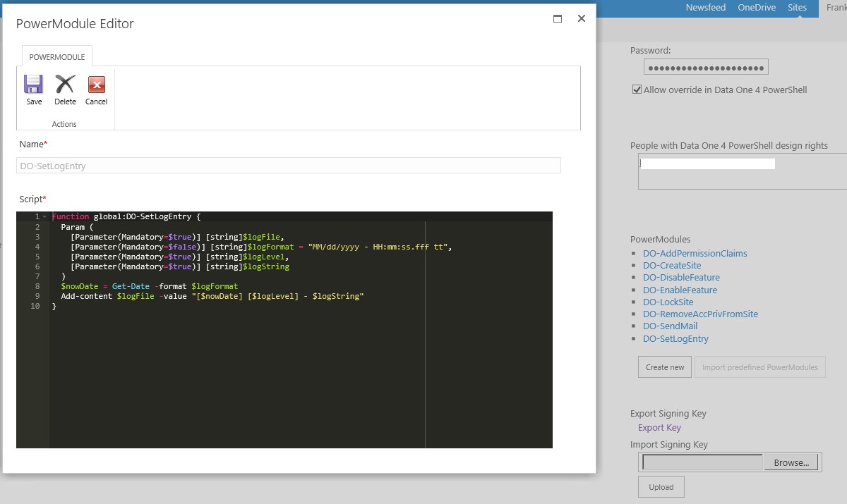 Data One 4 PowerShell Screen3 PowerEditor