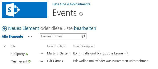 Versteckte Standard SharePoint Listen Ansicht anzeigen