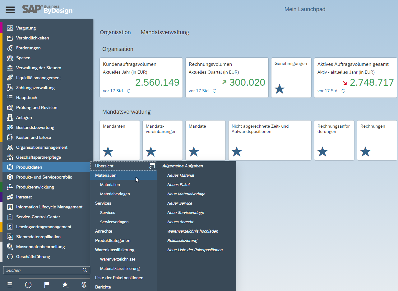 Highlight Features des SAP Business ByDesign Release 2011_1